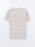 LC Waikiki Crew Neck Patterned Combed Cotton Men's T-Shirt
